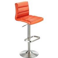 netfurniture Swank Adjustable Bar Stool in Orange