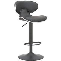 netfurniture Rasine Matt Black Bar Stool Charcoal