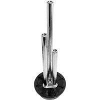 Primrose Stainless Steel 'Fire & Water' Feature Three Polished Tubes 135cm in Metallic Silver