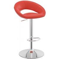 netfurniture Serene Breakfast Bar Stool Height Adjustable in Light Red