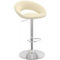 netfurniture Serene Breakfast Bar Stool Height Adjustable in Cream