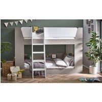 Ashfield Taupe & White Finish Bunk Bed 3ft (90cm) | Size: Single