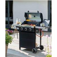 Norfolk Grills Vista 300 Barbeque with Side Burner in Black
