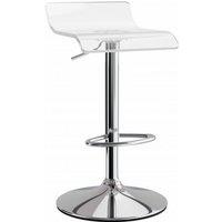 netfurniture Tina Acrylic Bar Stool Height Adjustable - Clear