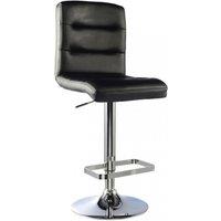 netfurniture Kowdon Bar Stool PU Chrome & Black (2s)