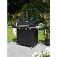 Norfolk Grills Infinity 400 Barbeque with Side Burner in Black