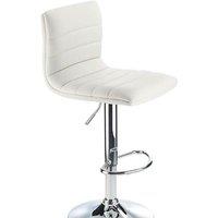netfurniture Vista Breakfast Bar Stool White Height Adjustable