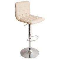 netfurniture Vista Breakfast Bar Stool Height Adjustable in Cream