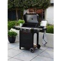 Norfolk Grills Atlas 300 Barbeque with Side Burner in Black