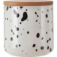 Orsina Speckled Medium Storage Canister in White