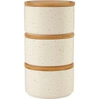 Orsina Fenwick Set of 3 Stackable Canisters in Natural