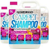 ProKleen Carpet Cleaning Shampoo Odour Remover Spring Bloom Fragrance 3 x 5L in White
