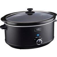 Cooks Professional 3.5L Slow Cooker with Glass Lid & Removable Bowl in Black