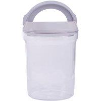 Orsina Durable Storage Pot 1000 ml, Stylish Plastic Pot With Lid For Kitchen Counter, Versatile Airtight Storage Pot in Clear