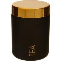 Orsina Maison by Premier Liberty Black Enamel Finish Tea Canister