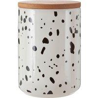 Orsina Speckled Large Storage Canister in White