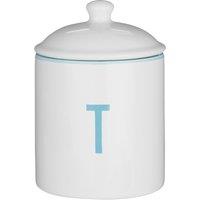 Orsina Functional Design Tea Canister, Chic Design Dolomite Canister, Durable Canister For Storing Ingredients in White