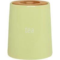 Orsina Functional Design Green Ceramic Tea Canister, Chic Design Ceramic Canister, Durable Canister For Ingredients