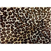 Warren Reed - Designer Leopard Hide Print Glass Chopping Board in Brown