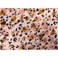 Warren Reed - Designer Hand Drawn Pink Leopard Print Glass Chopping Board
