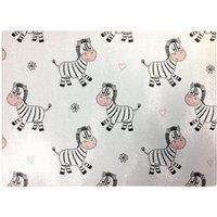 Warren Reed - Designer Cute Hand Drawn Zebra Glass Chopping Board in White