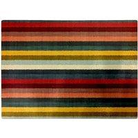 Warren Reed - Designer Multicolour Striped Brish Pattern Glass Chopping Board in Green