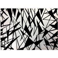 Warren Reed - Designer Brush Abstract Pattern Glass Chopping Board in Grey