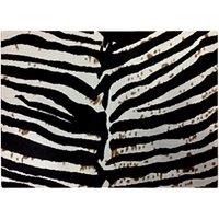 Warren Reed - Designer Zebra Pattern Glass Chopping Board in Black