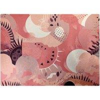 Warren Reed - Designer Abstract Pink White Glass Chopping Board