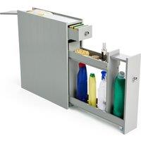 VonHaus Freestanding Shaker Style Slimline Bathroom Storage Unit in Grey