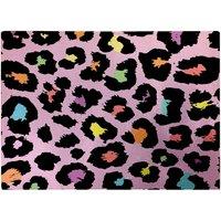 Warren Reed - Designer Pink Leopard Print Glass Chopping Board