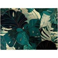 Warren Reed - Designer Tropical Green Leaves Glass Chopping Board