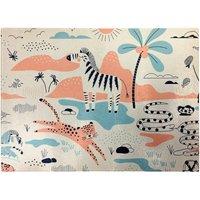Warren Reed - Designer Wild Savannah Park Glass Chopping Board in Pink