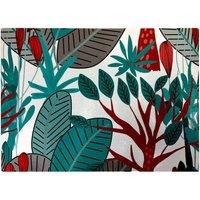 Warren Reed - Designer Jungle Exotic Summer Tropical Leaves Glass Chopping Board in Green