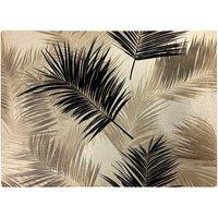 Warren Reed - Designer Black & White Tropical Palm Leaves Glass Chopping Board in Grey