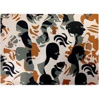 Warren Reed - Designer Abstract Grey Brown Silhouette Glass Chopping Board