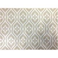 Warren Reed - Designer Abstract Ornament Pattern Glass Chopping Board in Grey