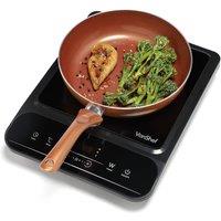 VonShef Portable Single Induction Hob in Black
