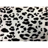 Warren Reed - Designer Black Leopard Print Glass Chopping Board