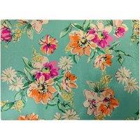 Warren Reed - Designer Bright Flower Sketch Glass Chopping Board in Green