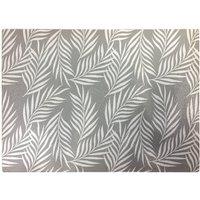 Warren Reed - Designer Palm Tree Leaves Glass Chopping Board in Grey