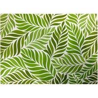Warren Reed - Designer Green Leaf Pattern Glass Chopping Board