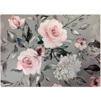 Warren Reed - Designer Dusty Pink Roses Glass Chopping Board
