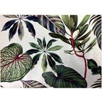 Warren Reed - Designer Watercolor Tropical Leaf Glass Chopping Board in Green