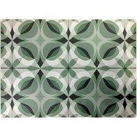 Warren Reed - Designer Geometric Green Grey Glass Chopping Board