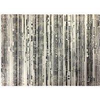 Warren Reed - Designer Washed Out Canvas Pattern Glass Chopping Board in Grey