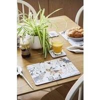 Ulster Weavers 'Dog Days' Animal Print Printed MDF Placemat (4 Pack) in Grey