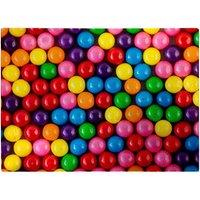 Warren Reed - Designer Brightly Colored Gum Balls Glass Chopping Board in Pink