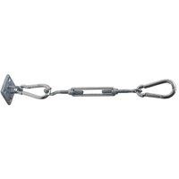 Primrose Stainless Steel Fixing Kit 4 Corner Square/Rectangular Shade Sails in Metallic Silver
