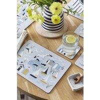 Ulster Weavers 'Seashore' Animal Print Printed MDF Placemat (4 Pack) in Blue